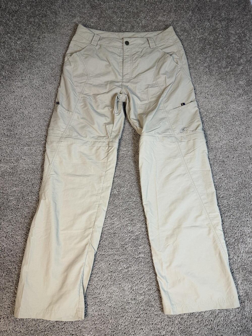 Cloudveil Cargo Pants Mens 34x32 Beige Convertible Quick Dry Lightweight Travel
